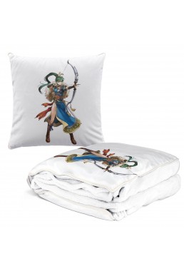 Premium Anime 2 IN 1 Travel Blanket And Pillow Set Nintendo Fire Emblem Lyndis 38x38cm/150x180cm