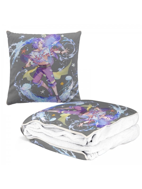 Funny Anime 2 IN 1 Travel Blanket And Pillow Set Nintendo Fire Emblem Lyon 38x38cm/150x180cm