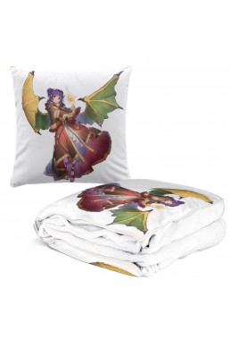 Special Anime 2 IN 1 Travel Blanket And Pillow Set Nintendo Fire Emblem Myrrh 38x38cm/150x180cm