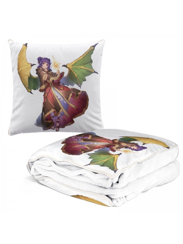 Special Anime 2 IN 1 Travel Blanket And Pillow Set Nintendo Fire Emblem Myrrh 38x38cm/150x180cm