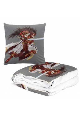 Feature Anime 2 IN 1 Travel Blanket And Pillow Set Nintendo Fire Emblem Ryoma 38x38cm/150x180cm