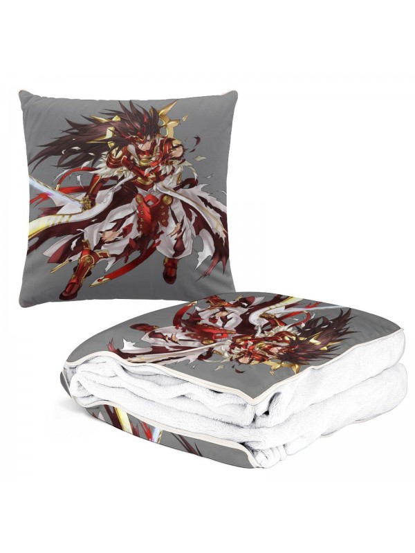 Limited Edition Anime 2 IN 1 Travel Blanket And Pillow Set Nintendo Fire Emblem Ryoma 38x38cm/150x180cm
