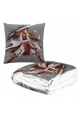 Premium Anime 2 IN 1 Travel Blanket And Pillow Set Nintendo Fire Emblem Ryoma 38x38cm/150x180cm