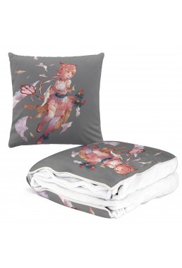 Fashion Anime 2 IN 1 Travel Blanket And Pillow Set Nintendo Fire Emblem Sakura 38x38cm/150x180cm