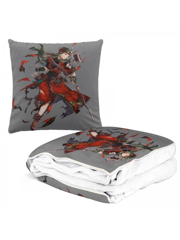 2023 Anime 2 IN 1 Travel Blanket And Pillow Set Nintendo Fire Emblem Sue 38x38cm/150x180cm