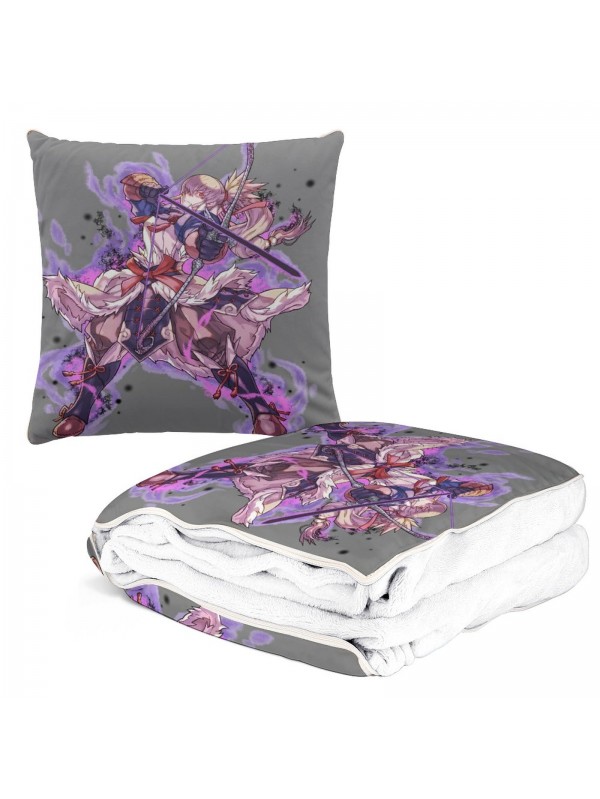 Funny Anime 2 IN 1 Travel Blanket And Pillow Set Nintendo Fire Emblem Takumi 38x38cm/150x180cm