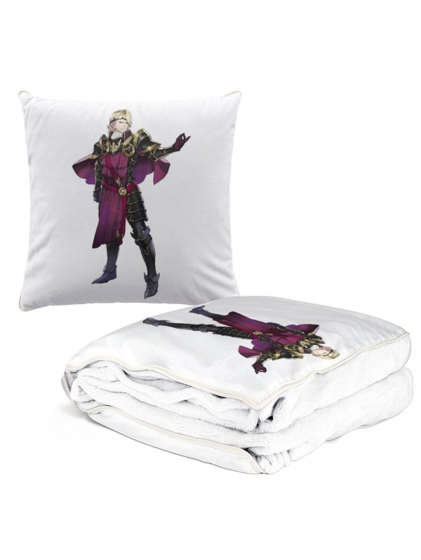 Special Anime 2 IN 1 Travel Blanket And Pillow Set Nintendo Fire Emblem Xander 38x38cm/150x180cm