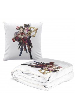Clearance Anime 2 IN 1 Travel Blanket And Pillow Set Nintendo Fire Emblem Xander 38x38cm/150x180cm
