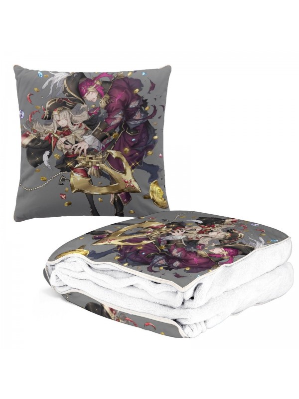 Welcome Anime 2 IN 1 Travel Blanket And Pillow Set Nintendo Fire Emblem Xander 38x38cm/150x180cm