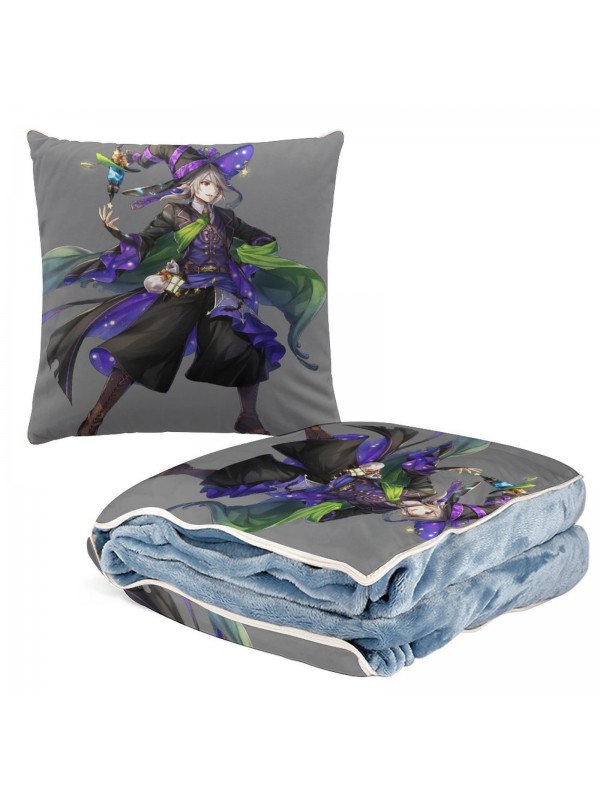 New Anime 2 IN 1 Travel Blanket And Pillow Set Nintendo Fire Emblem kamui 38x38cm/150x180cm