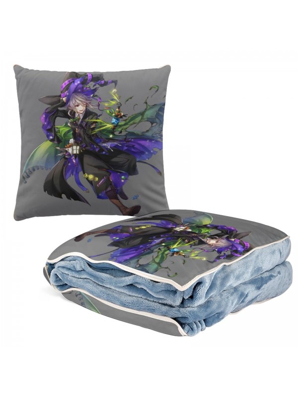 Fashion Anime 2 IN 1 Travel Blanket And Pillow Set Nintendo Fire Emblem kamui 38x38cm/150x180cm