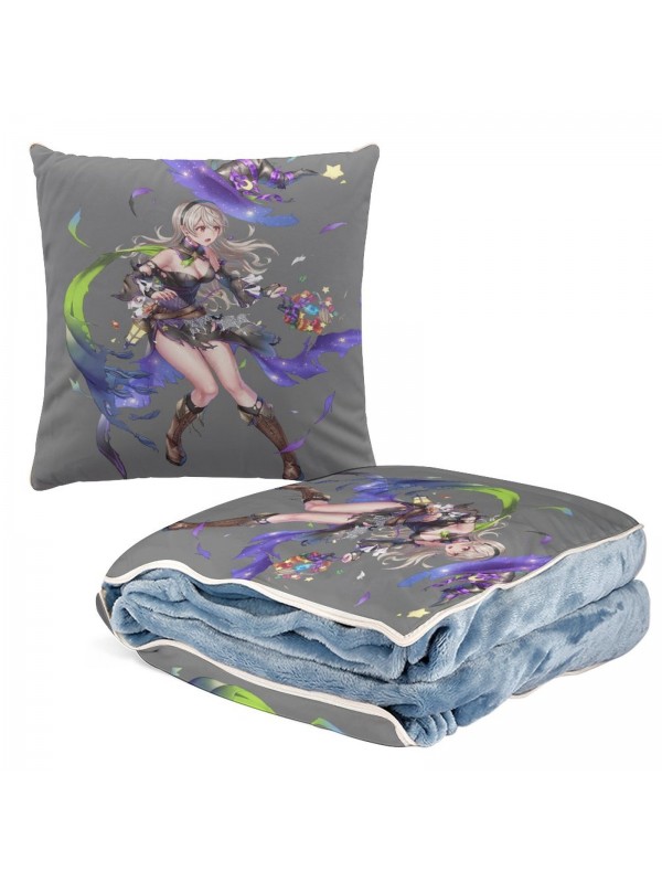 Funny Anime 2 IN 1 Travel Blanket And Pillow Set Nintendo Fire Emblem kamui 38x38cm/150x180cm