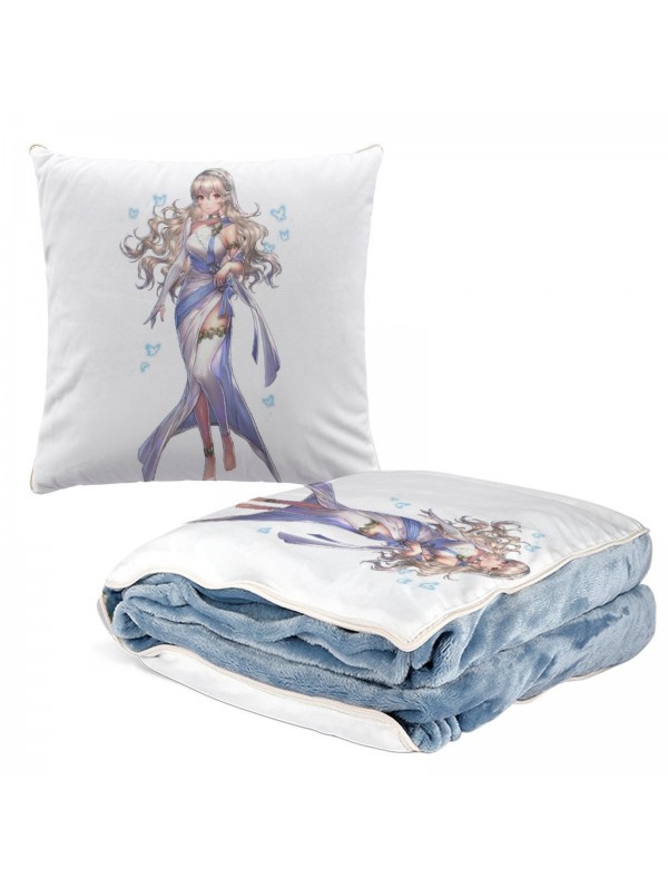 Best Anime 2 IN 1 Travel Blanket And Pillow Set Nintendo Fire Emblem kamui 38x38cm/150x180cm
