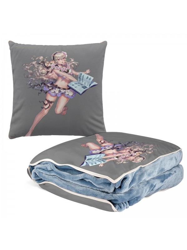 Cheap Anime 2 IN 1 Travel Blanket And Pillow Set Nintendo Fire Emblem kamui 38x38cm/150x180cm
