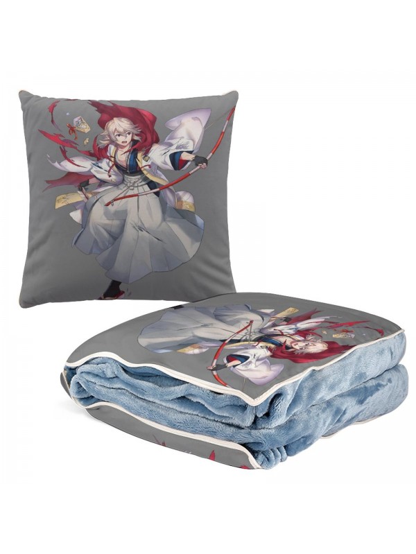 Custom Anime 2 IN 1 Travel Blanket And Pillow Set Nintendo Fire Emblem kamui 38x38cm/150x180cm