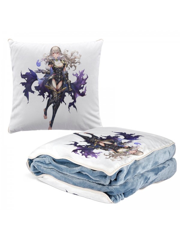 Feature Anime 2 IN 1 Travel Blanket And Pillow Set Nintendo Fire Emblem kamui 38x38cm/150x180cm