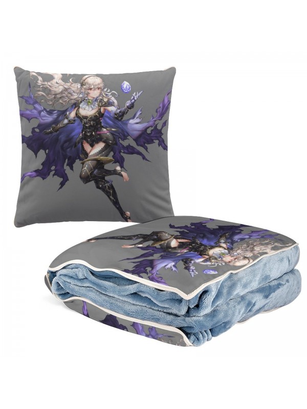Personalised Anime 2 IN 1 Travel Blanket And Pillow Set Nintendo Fire Emblem kamui 38x38cm/150x180cm