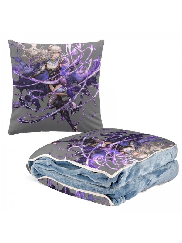 Limited Edition Anime 2 IN 1 Travel Blanket And Pillow Set Nintendo Fire Emblem kamui 38x38cm/150x180cm