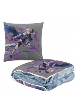 Durable Anime 2 IN 1 Travel Blanket And Pillow Set Nintendo Fire Emblem kamui 38x38cm/150x180cm