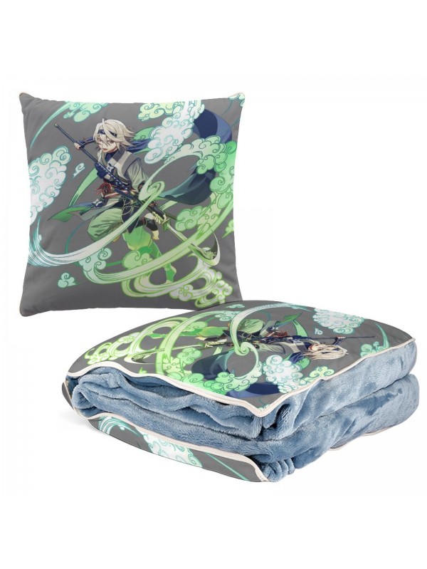 Fashion Anime 2 IN 1 Travel Blanket And Pillow Set Nintendo Fire Emblem kamui 38x38cm/150x180cm