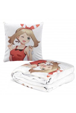 Anime 2 IN 1 Throw Blanket With Pillow Pokemon Haruka 38x38cm/150x180cm