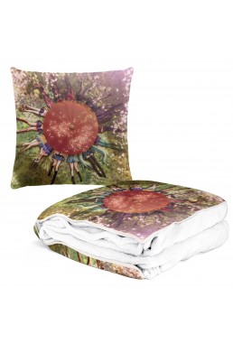 Anime 2 IN 1 Travel Pillow & Blanket Set Pokemon Haruka 38x38cm/150x180cm