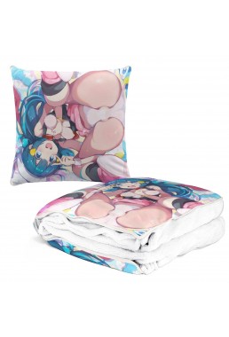 Anime 2 IN 1 Convertible Blanket Pillow Set Pokemon Hikari 38x38cm/150x180cm