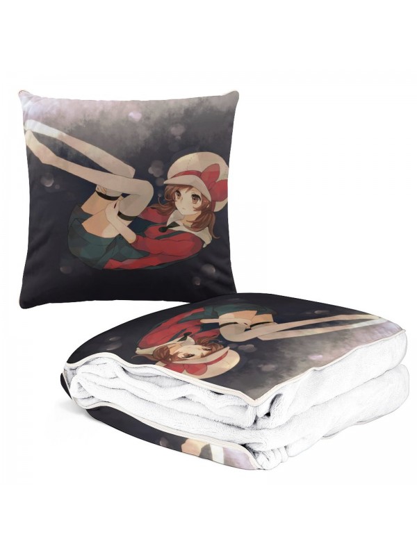 Anime 2 IN 1 Travel Blanket And Pillow Set Pokemon Kotone 38x38cm/150x180cm