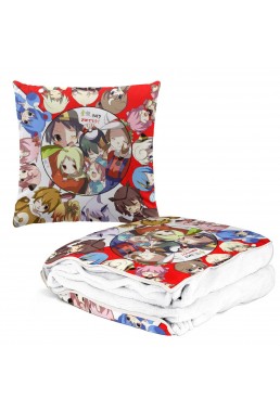 Anime 2 IN 1 Travel Blanket And Pillow Set Pokemon Kotone 38x38cm/150x180cm
