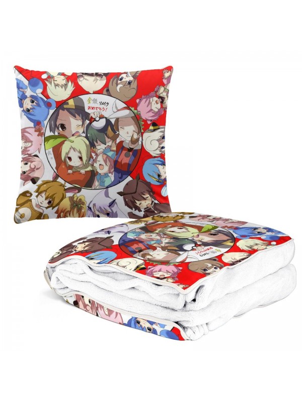 Anime 2 IN 1 Travel Blanket And Pillow Set Pokemon Kotone 38x38cm/150x180cm