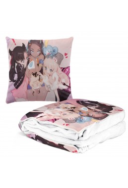 Anime 2 IN 1 Travel Blanket And Pillow Set Pokemon Mary 38x38cm/150x180cm