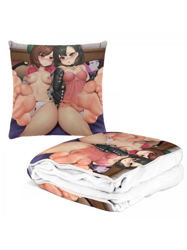 Anime 2 IN 1 Travel Blanket And Pillow Set Pokemon Mary 38x38cm/150x180cm