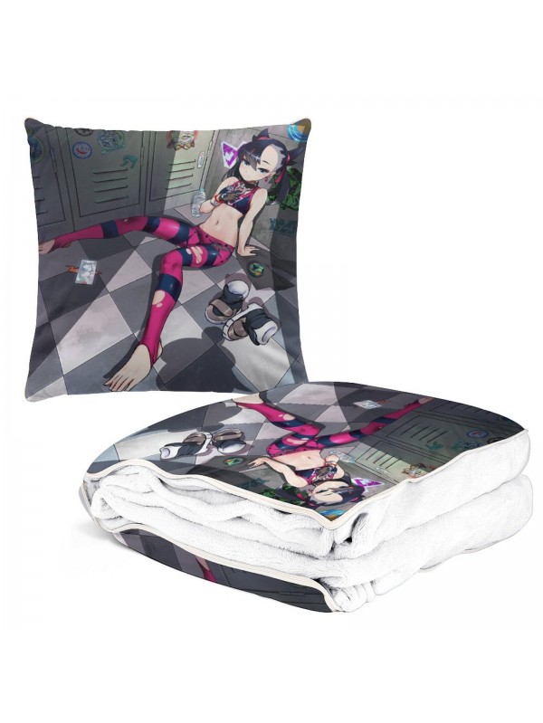 Anime 2 IN 1 Travel Blanket And Pillow Set Pokemon Mary 38x38cm/150x180cm