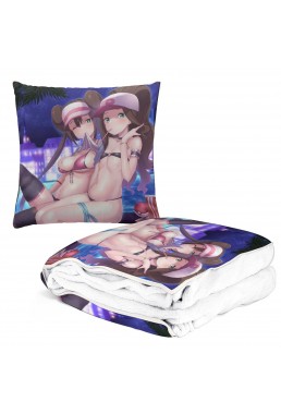 Anime 2 IN 1 Travel Pillow & Blanket Set Pokemon Mei 38x38cm/150x180cm