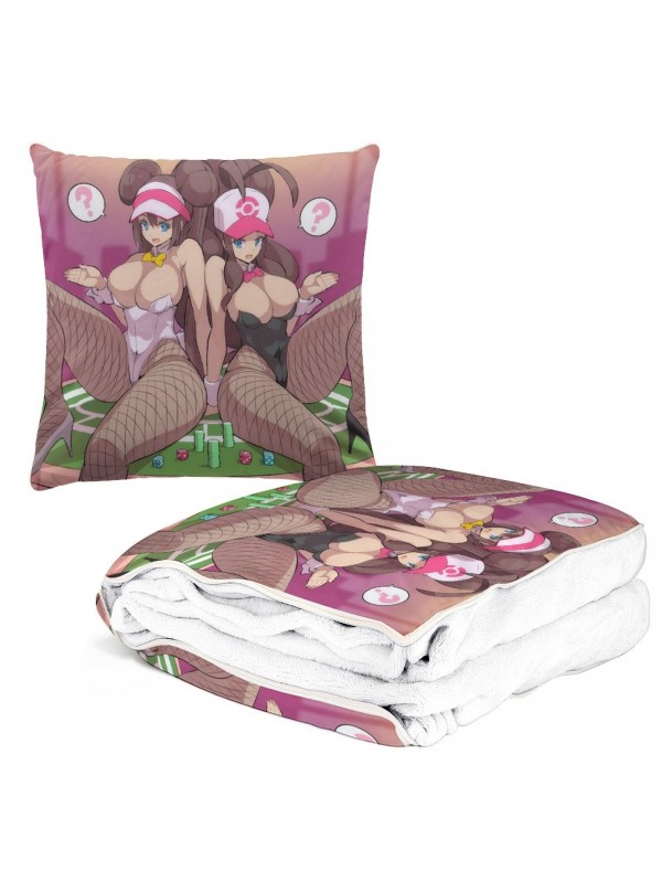 Anime 2 IN 1 Travel Blanket And Pillow Set Pokemon Mei 38x38cm/150x180cm
