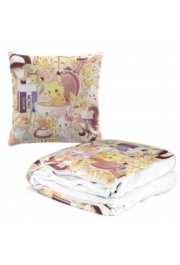 Anime 2 IN 1 Convertible Blanket Pillow Pokemon Touko 38x38cm/150x180cm