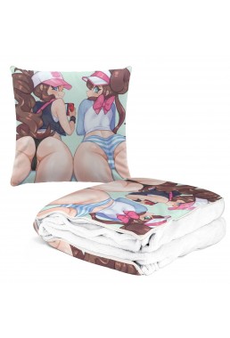 Anime 2 IN 1 Travel Pillow & Blanket Set Pokemon Touko 38x38cm/150x180cm