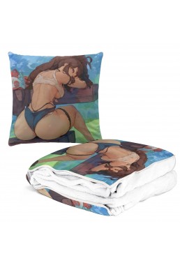 Anime 2 IN 1 Travel Pillow & Blanket Set Pokemon Touko 38x38cm/150x180cm