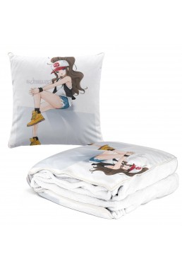 Anime 2 IN 1 Convertible Blanket Pillow Pokemon Touko 38x38cm/150x180cm
