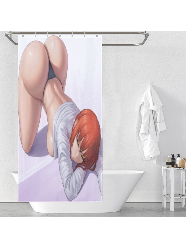 Buy Anime Shower Curtain Chainsaw Man Makima Store