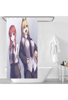 Custom Anime Shower Curtain Chainsaw Man Makima Supplier