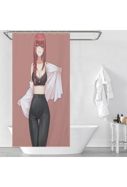 Fashion Anime Shower Curtain Chainsaw Man Makima Online