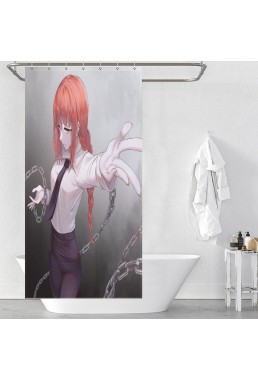 Sexy Anime Shower Curtain Chainsaw Man Makima Shop