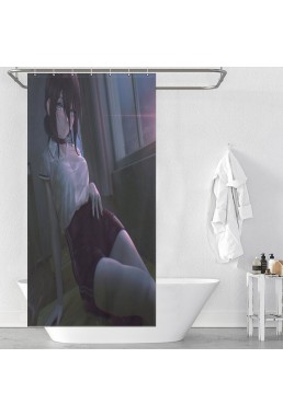Fashion Anime Shower Curtain Chainsaw Man Reze Cheap