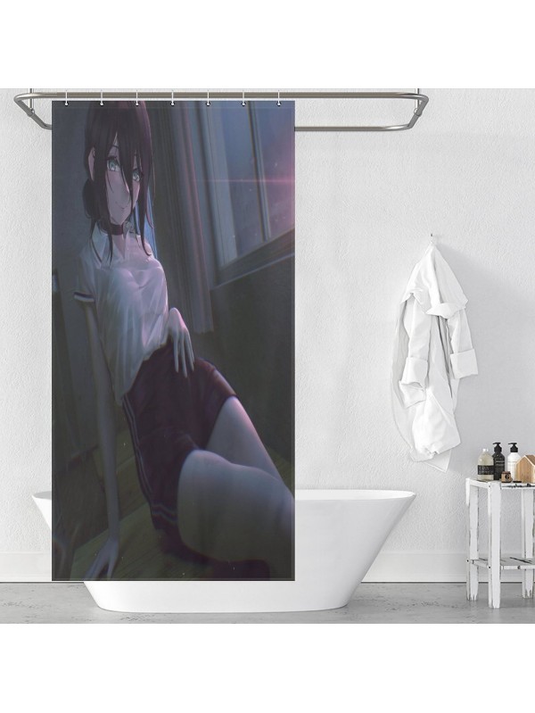 Fashion Anime Shower Curtain Chainsaw Man Reze Cheap