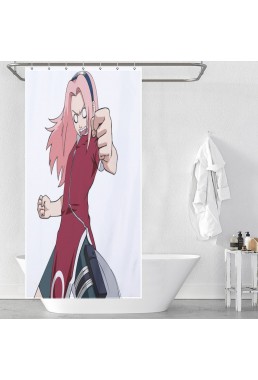 Coolest Anime Shower Curtain Naruto Haruno Sakura Discount