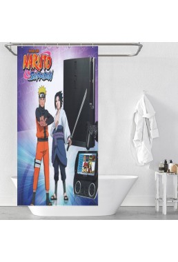 Soft Anime Shower Curtain Naruto Uchiha Sasuke Supplier