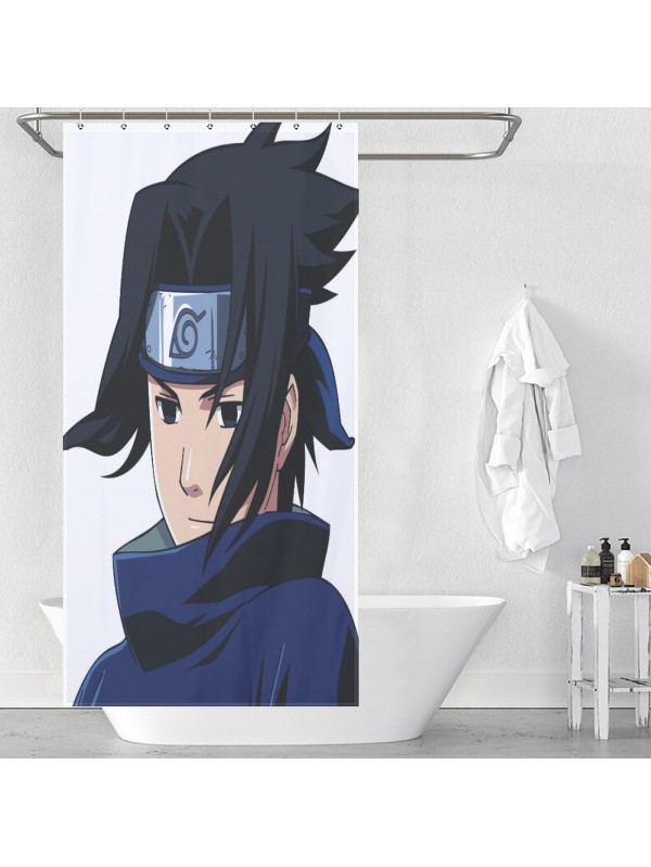 Limited Edition Anime Shower Curtain Naruto Uchiha Sasuke Cheap