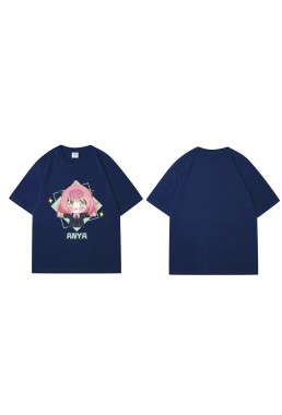 Best Spy X Family Anya Forger Short Sleeve Mens Graphic T-Shirts Fashion Printed Tops Cosplay Costume T Shirts For Women's