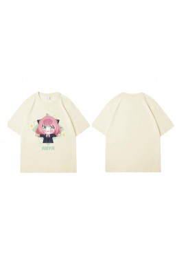 New Spy X Family Anya Forger Short Sleeve Mens Graphic T-Shirts Fashion Printed Tops Cosplay Costume T Shirts For Women's